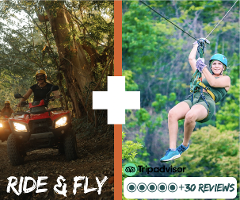  ATV or UTV Trail Ride with Zipline Adventure