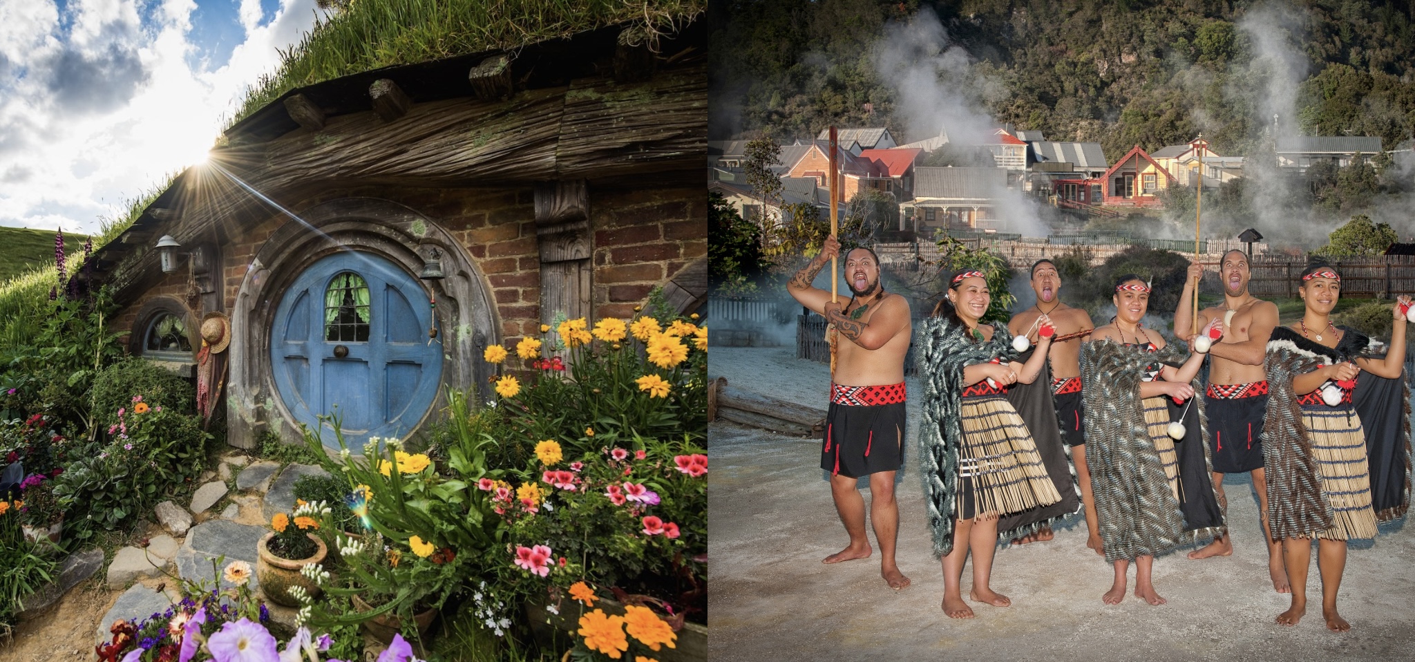 From Auckland: Hobbiton and Rotorua Māori Village with Hangi Lunch - Private Tour