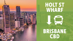 HOLT ST WHARF TO BRISBANE - TANGALOOMA SHUTTLE (ONE-WAY)