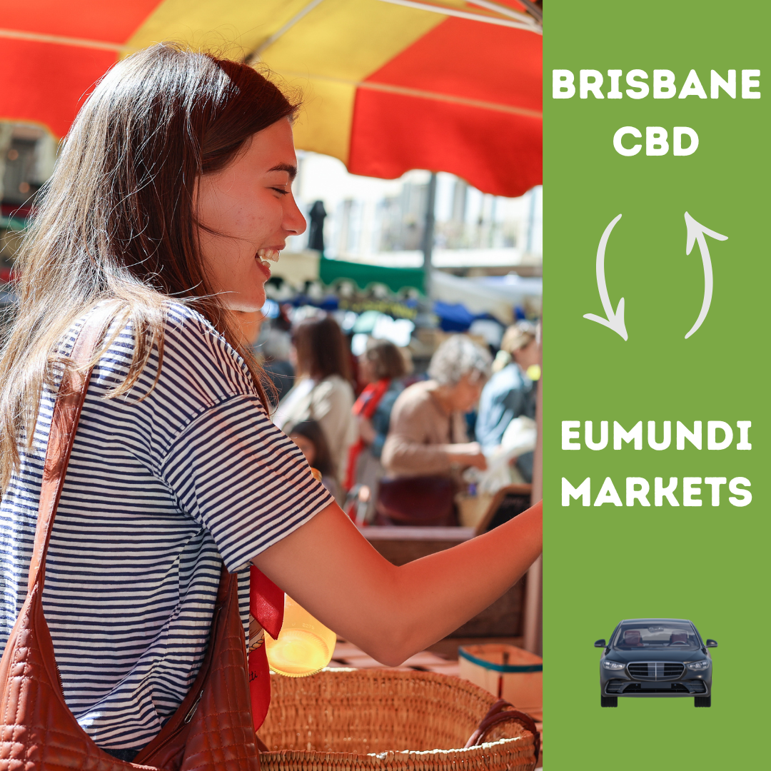 BRISBANE CBD TO EUMUNDI MARKETS - RETURN SEDAN TRANSFER 