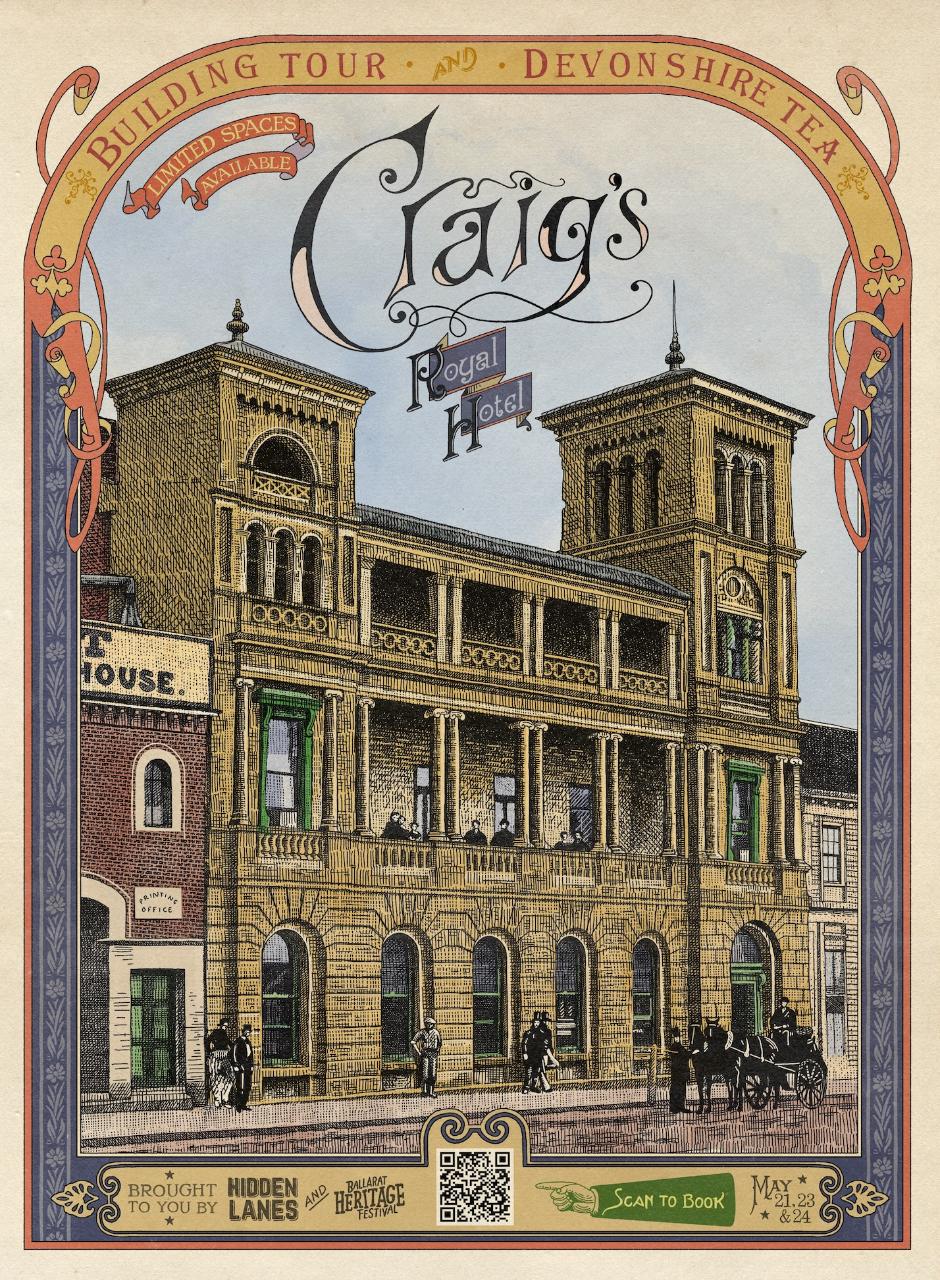 Hidden Rooms of Craig’s Royal Hotel: Heritage Festival Tour & Devonshire Tea