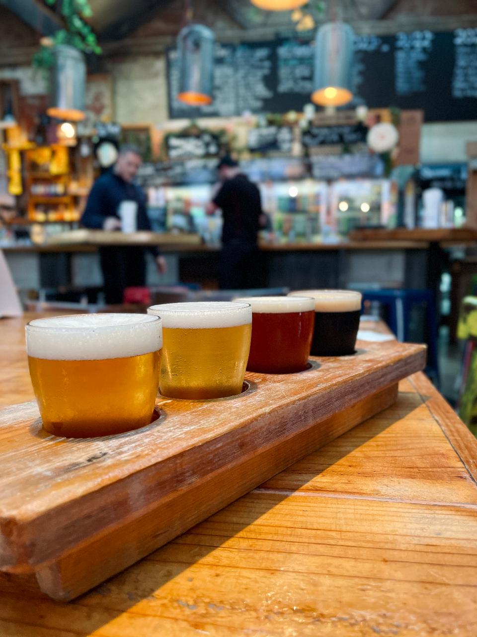 Tasting Paddle at Hop Temple