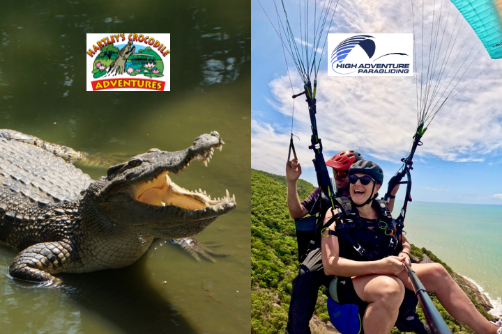 Hartley's Crocs & Tandem Paragliding Full Day Adventure