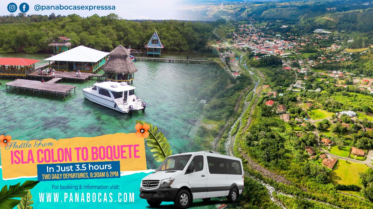 Shuttle From Isla Colon to Boquete