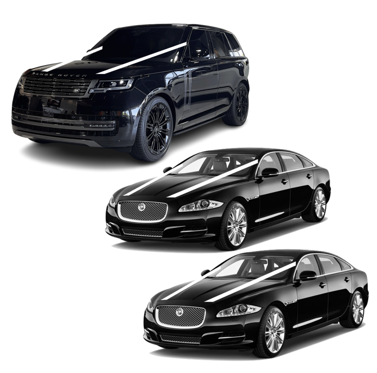 Twin Jaguar XJ's & Range Rover VOGUE