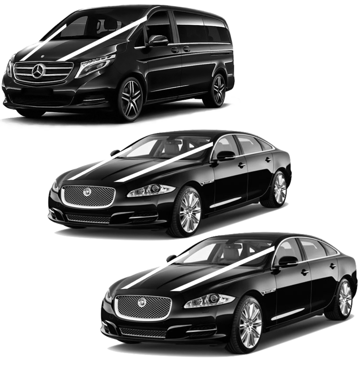 Twin Jaguar XJ's & Mercedes VClass