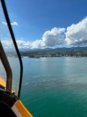 Vol au dessus du Grand Cul-de-sac marin en hydravion ULM – Départ du Gosier