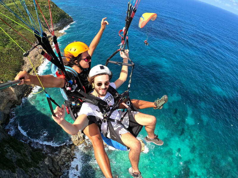 Vol en parapente en tandem avec pilote au départ du Moule 