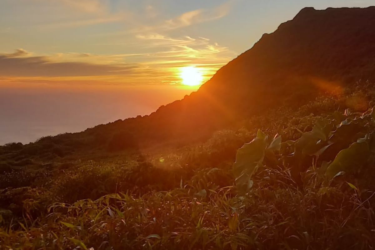 Ascension de la Soufrière au lever du soleil à Saint-Claude