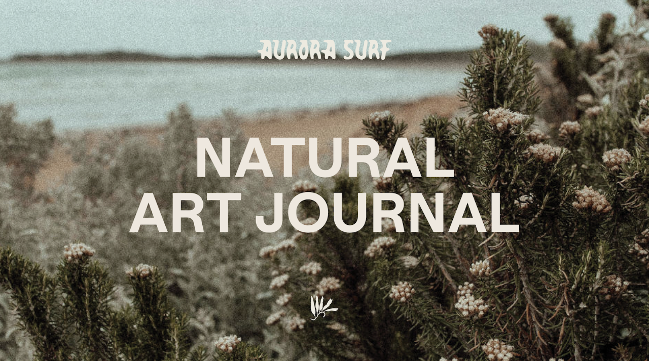 Natural Art Journal (shoreline themed)