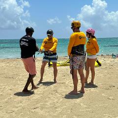 Kitesurf group lesson beginners only with our IKO Instructor