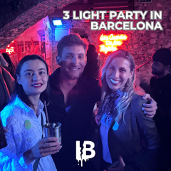 3 Light Party in Barcelona