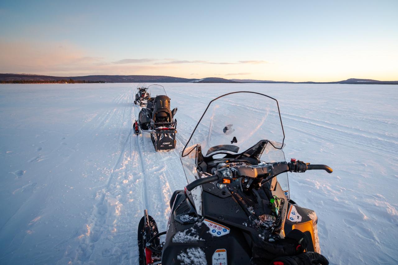 Snowmobile Daytime - Sitting in a sled