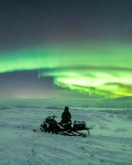 Aurora Snowmobile - 2 People Driving One Machine