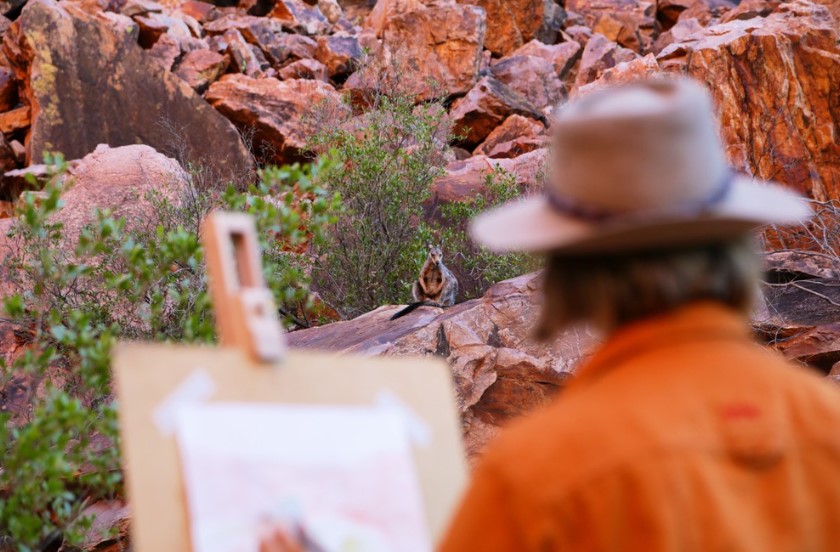 Simpsons Gap Sunset