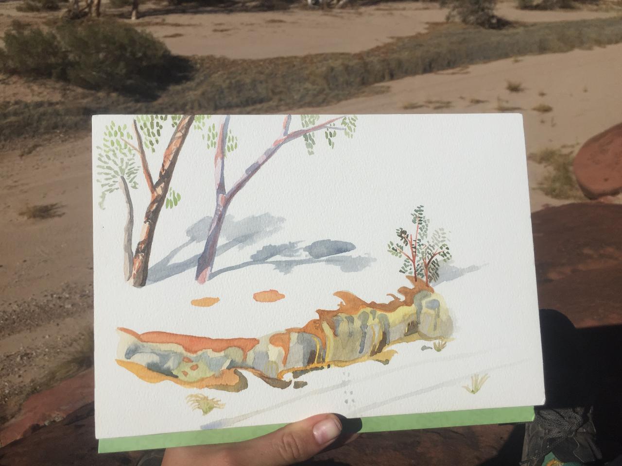FREE ASTC watercolour postcard painting class