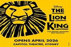 The Lion King the Musical - Wednesday 29th April 2026 via Albion Park 