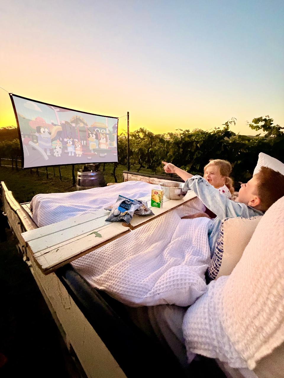 Sunset Cinema and Wine Tasting
