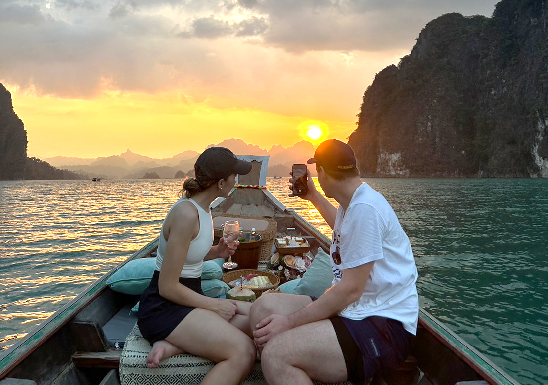 Cheow Lan Lake Romantic Sunset Cruise  ( Private)