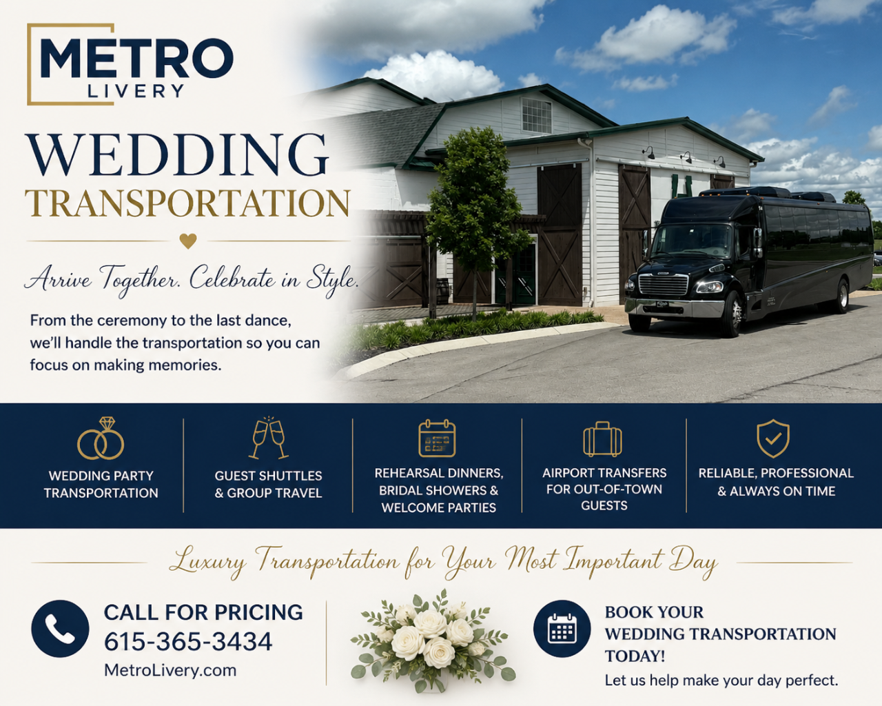 Premium Wedding Transportation Services in Nashville