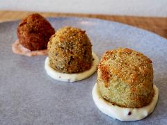 Trio of Arancini & Wine (Vegetarian)