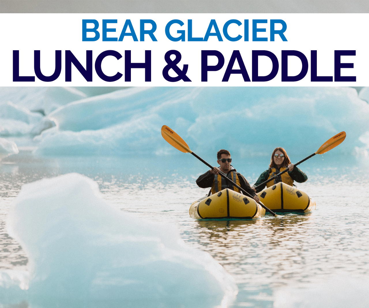 Lunch at the Bear Glacier Lagoon 