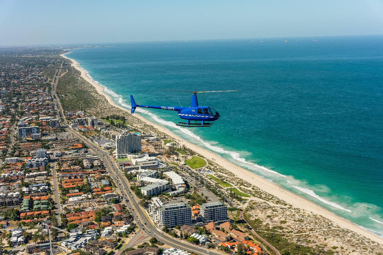 Perth Beaches - Cottesloe to Fremantle 18 min Heli Flight