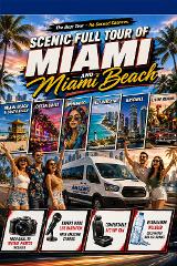 Scenic Full Tour of Miami and MBeach Daily Departure 2:00 & 2:30 PM