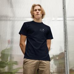 Organic Cotton T-Shirt Akaroa Stargazing NAVY
