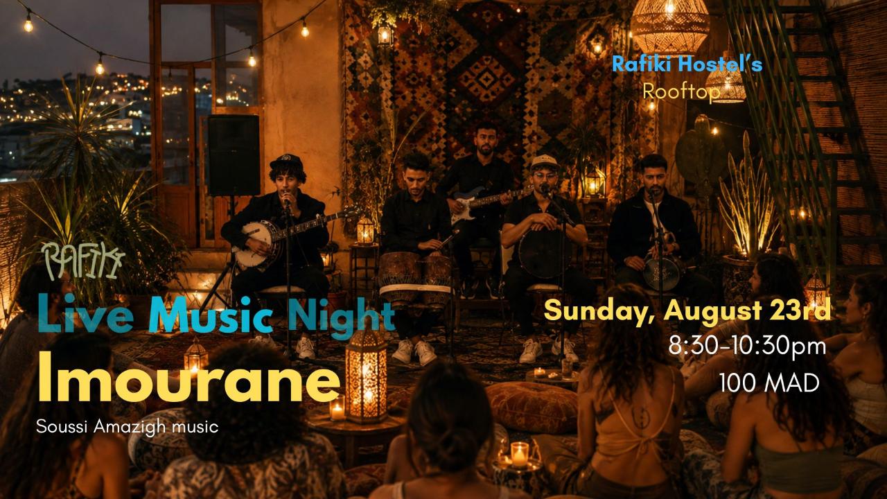 Live Music Party — Tamraght · Rafiki Experiences