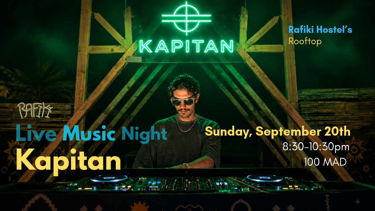 Live Music Party — Tamraght · Rafiki Experiences