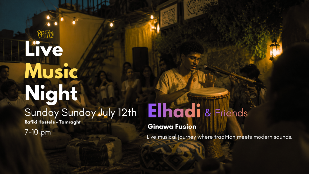 Live Music Party — Tamraght · Rafiki Experiences
