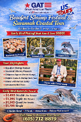 Beaufort Shrimp Festival and Savannah Coastal Tour