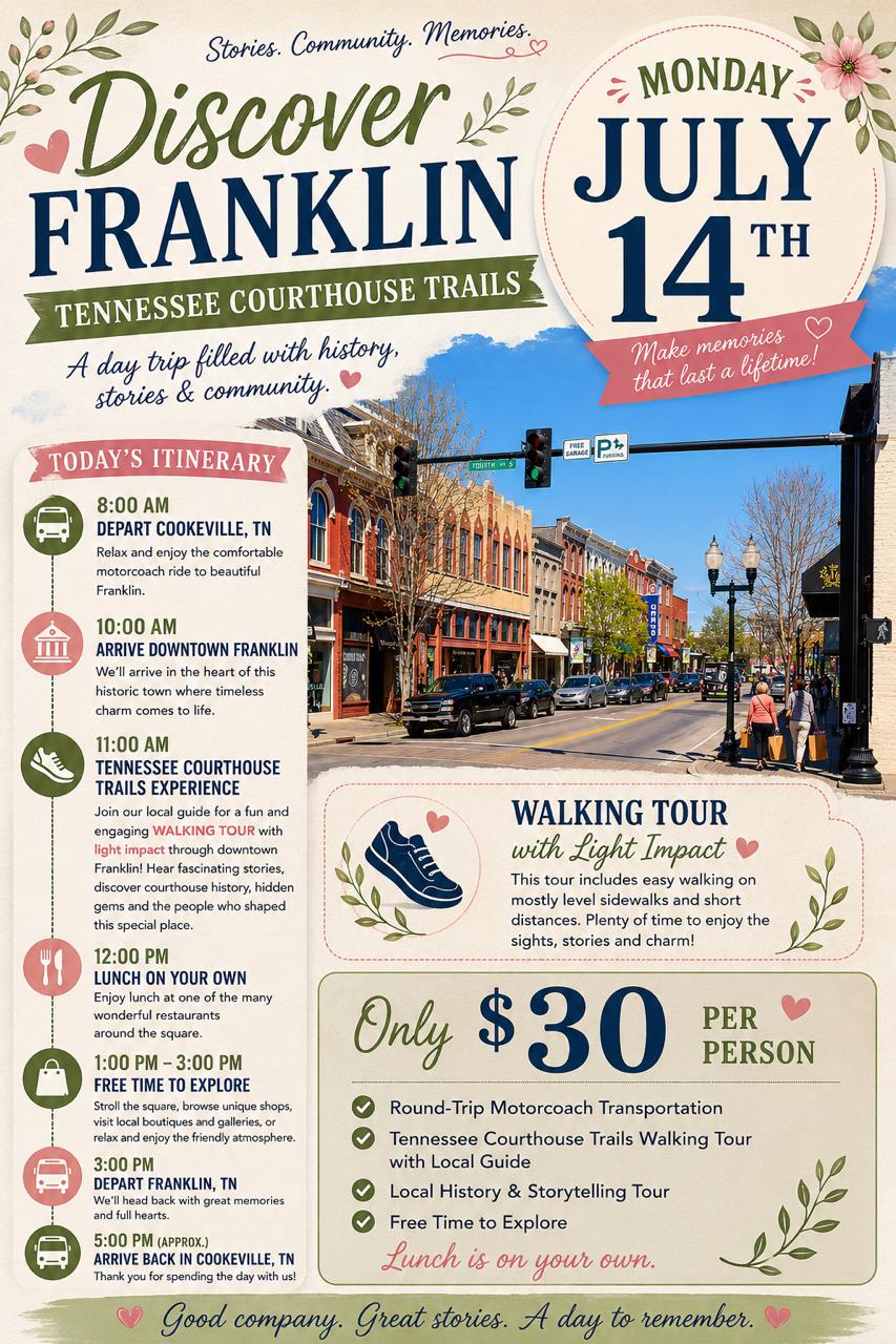 Discover Franklin: Tennessee Courthouse Trails