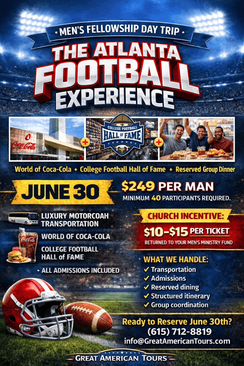 Atlanta Football Experience: Men's Fellowship Day Trip