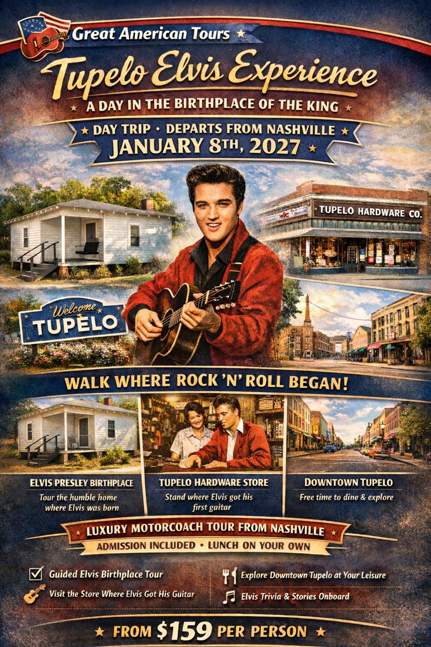 Tupelo Elvis Experience: Day Trip from Nashville to Birthplace
