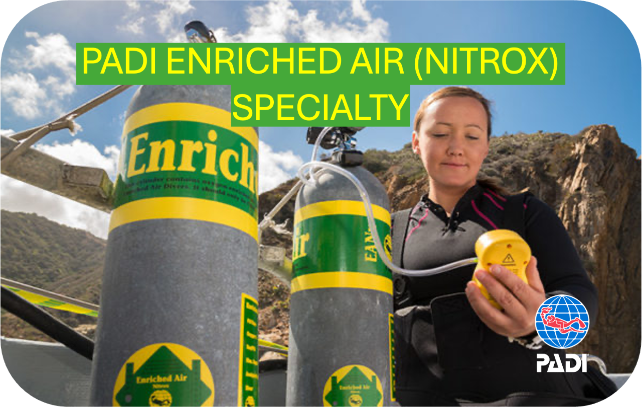 PADI Enriched Air (Nitrox) Specialty Course