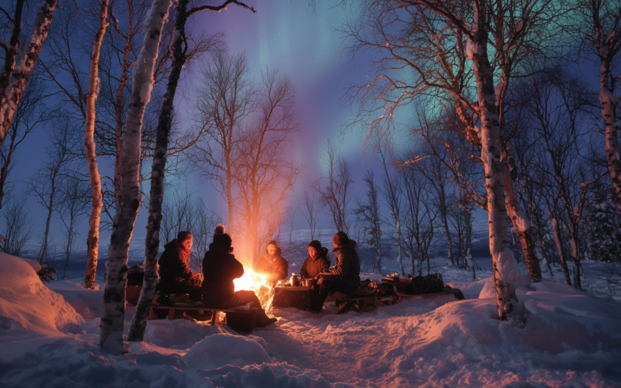 Aurora Night & Swedish Glögg - Snowshoe Experience
