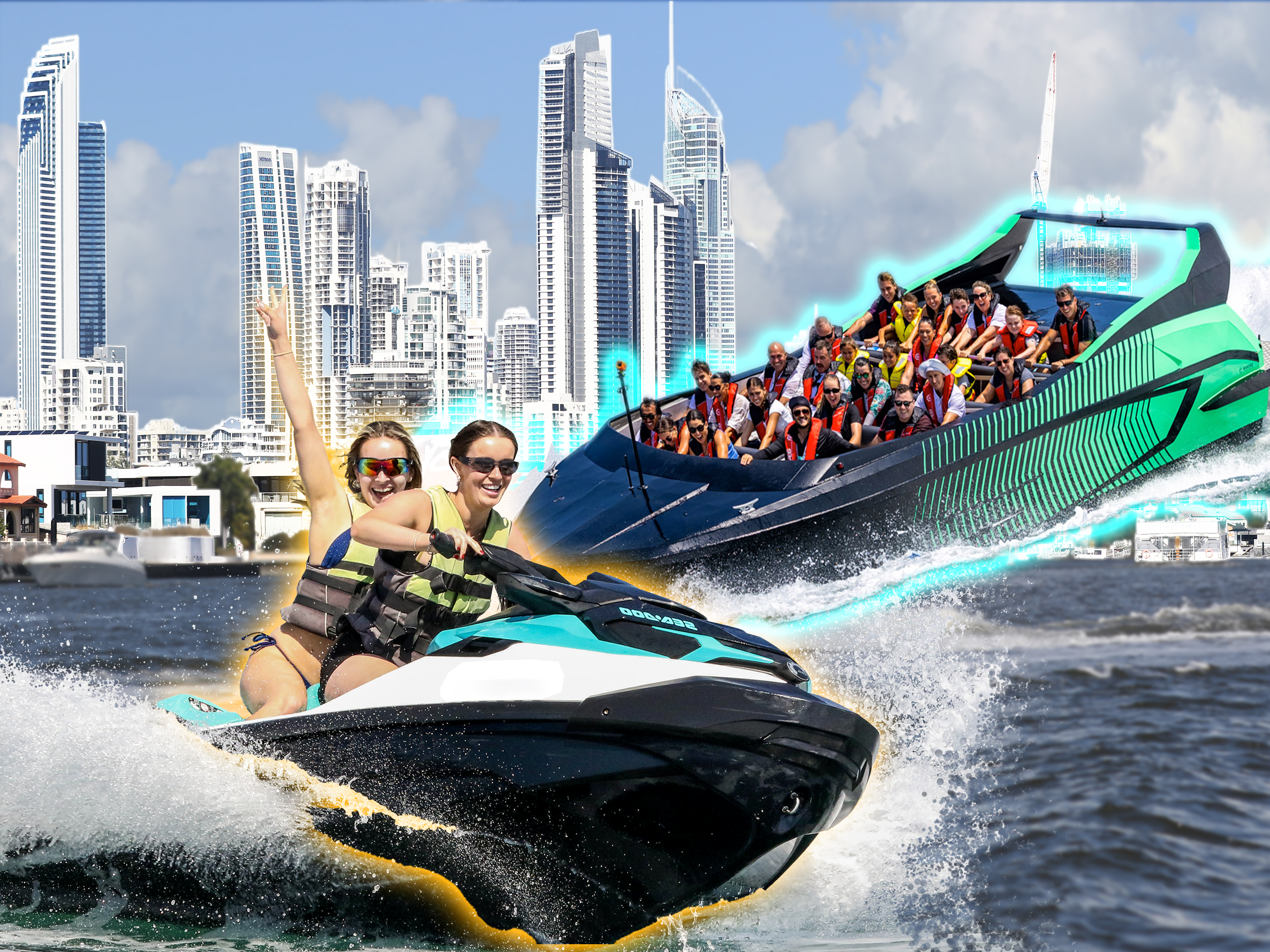 Jetboat + 2 Hour Jet Ski Tour (2ppl)