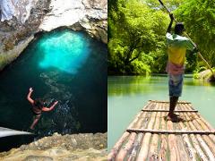 Blue Hole Ocho Rios & Martha Brae River Rafting Combo Tour Package