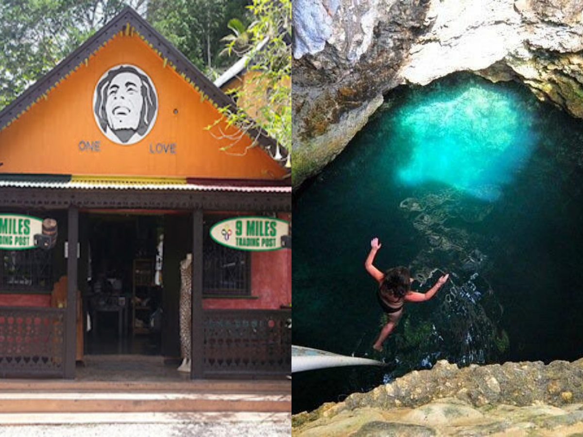 Blue Hole Ocho Rios & Bob Marley Nine Miles St. Ann Combo Tour Package