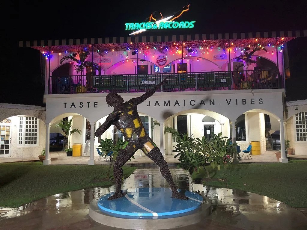 Usain Bolt’s Tracks and Records Restaurant, St. James Plaza, Gloucester Ave, Montego Bay, Jamaica