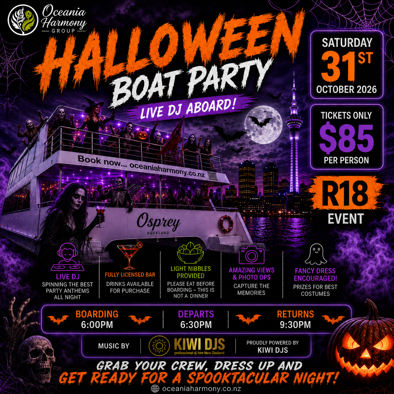 Oceania Harmony Halloween boat party!