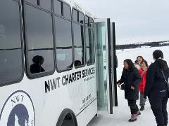 Ice Road & Scenic Winter Drive — Shared Bus