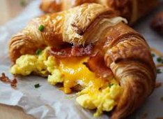 Eggs, Bacon & Cheese Croissant 