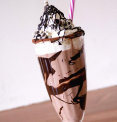 Chocolate Milkshake Whipped Cream 