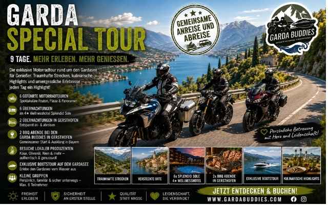 GARDA Special Tour 2026 - 9 Tage