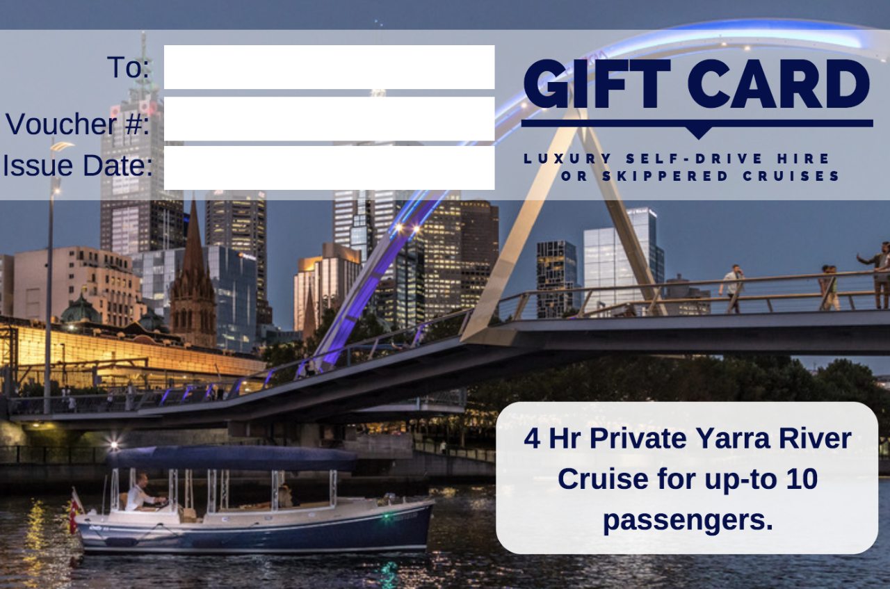 4 Hour Luxury Cruise with private Skipper - Gift Card