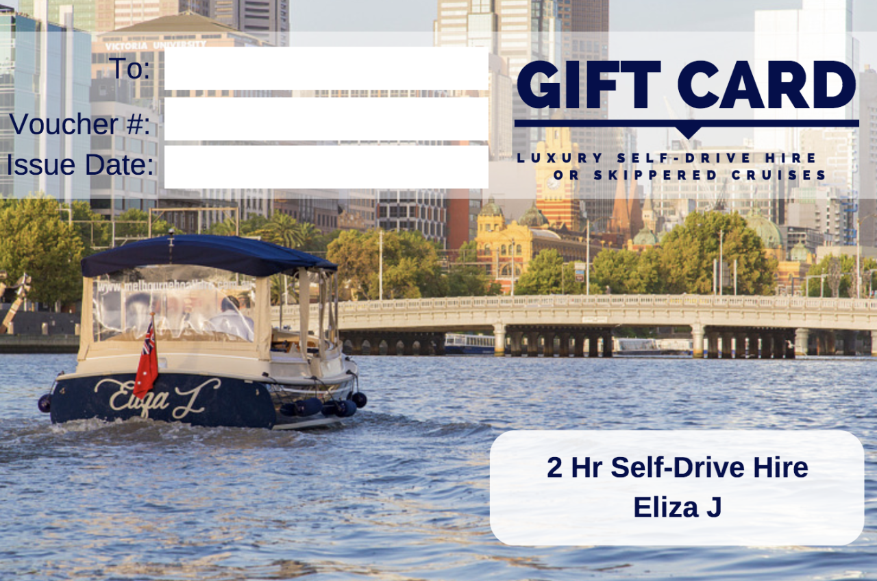 2 Hour Self-Drive Hire- Eliza J - Gift Card