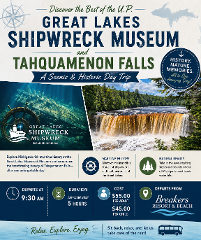 Great Lakes Shipwreck Museum Whitefish Point and Tahquamenon Falls Day Trip